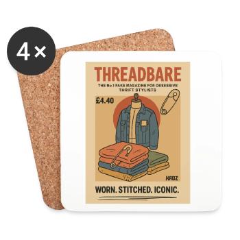 Used Sewn Iconic - Coasters (set of 4) - white - Front