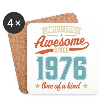 Awesome Since 1976 - Coasters (set of 4) - white - Front