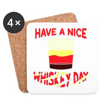 Whiskey Saying Whiskey Drinker Whiskey Lovers - Coasters (set of 4) - white - Front