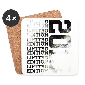 13 YEARS LIMITED EDITION 2013 13TH BIRTHDAY - Coasters (set of 4) - white - Front