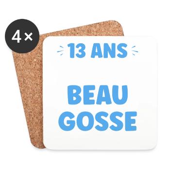 13 years old already handsome - Coasters (set of 4) - white - Front