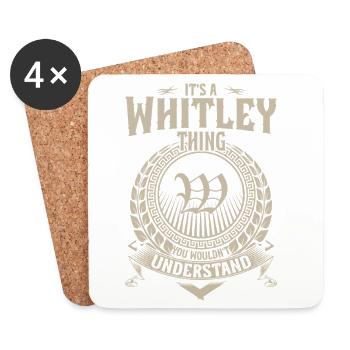 Whitley Thing You Wouldn’t Understand - Dessous de verre (lot de 4) - blanc - Devant