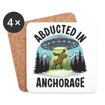 Abducted in Anchorage - Untersetzer (4er-Set) - Weiß - Vorne
