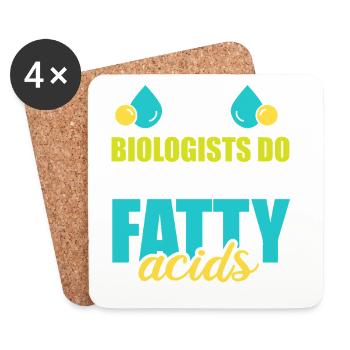 Biology Teacher Biologist Microbiology Biologist - Coasters (set of 4) - white - Front