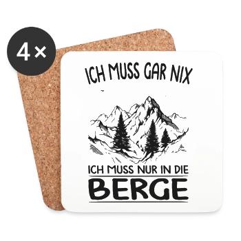 Hiking Sayings Hiker Hiking Outfits - Coasters (set of 4) - white - Front