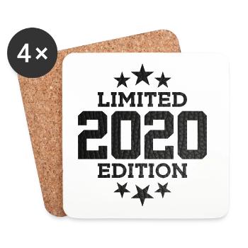 ÉDITION LIMITÉE 6E ANNIVERSAIRE 2020 - Dessous de verre (lot de 4) - blanc - Devant