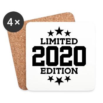ÉDITION LIMITÉE 6E ANNIVERSAIRE 2020 - Dessous de verre (lot de 4) - blanc - Devant