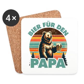 Father-to-be BEER FOR DAD Funny - Coasters (set of 4) - white - Front