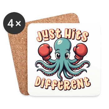 Just Hits Different - Coasters (set of 4) - white - Front
