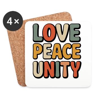 Choose Kindness End Bullying - Coasters (set of 4) - white - Front