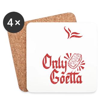 Goetta Wurst No Regretta Only Goetta - Untersetzer (4er-Set) - Weiß - Vorne