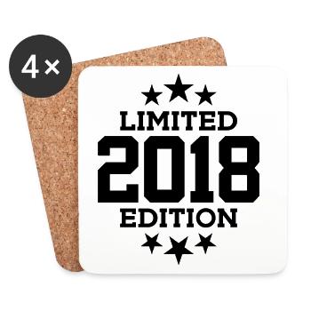 ÉDITION LIMITÉE 8E ANNIVERSAIRE 2018 - Dessous de verre (lot de 4) - blanc - Devant