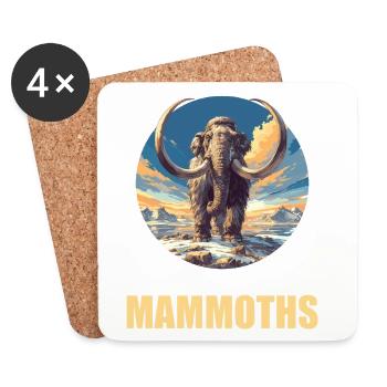 Mammuts Mammut - Untersetzer (4er-Set) - Weiß - Vorne