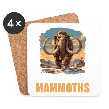 Mammuts Mammut - Untersetzer (4er-Set) - Weiß - Vorne