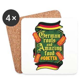 Goetta Wurst German Roots And Amazing Food - Coasters (set of 4) - white - Front