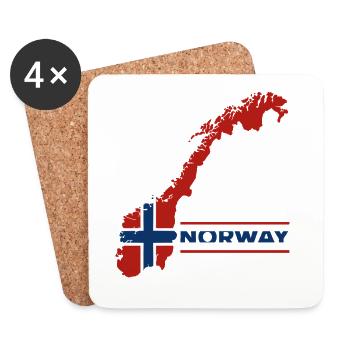 Norway Vacation Nature Gift - Coasters (set of 4) - white - Front