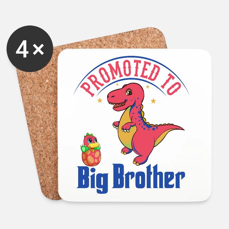 Befördert zu Big Brother Dinosaurs - Untersetzer (4er-Set) - Weiß