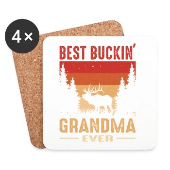 Hunter Grandma Gifts Hunting Hunting Hunter Exam - Coasters (set of 4) - white - Front