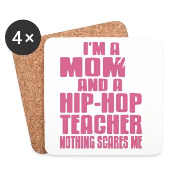 Mom Dance Groove Teacher Funny Bold Humor - Untersetzer (4er-Set) - Weiß - Vorne