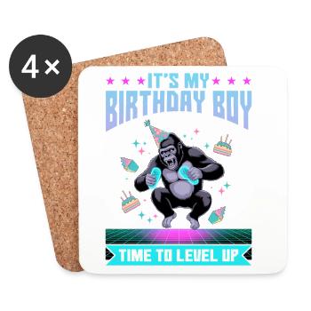 Birthday Gamer VR - Untersetzer (4er-Set) - Weiß - Vorne