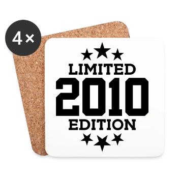 LIMITED EDITION 2010 16. GEBURTSTAG - Untersetzer (4er-Set) - Weiß - Vorne