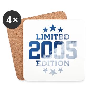 LIMITED EDITION 2005 21ST BIRTHDAY - Coasters (set of 4) - white - Front