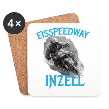 Eisspeedway Inzell – Motorsport Design für Fans - Coasters (set of 4) - white - Front