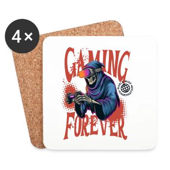 Gaming Forever – Reaper Edition - Coasters (set of 4) - white - Front