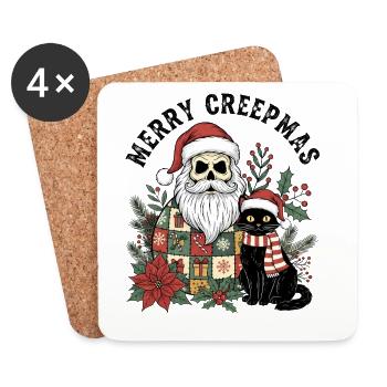 Merry Creepmas - Coasters (set of 4) - white - Front