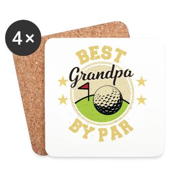 Golf Grandpa - Coasters (set of 4) - white - Front