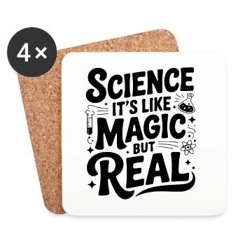 Science It’s Like Magic but Real - Coasters (set of 4) - white - Front