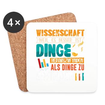 Science Scientist Chemistry - Coasters (set of 4) - white - Front