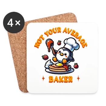 Waffle scent Sweet design for connoisseurs - Coasters (set of 4) - white - Front