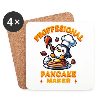 Fresh Waffles Funny Gift - Coasters (set of 4) - white - Front
