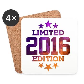 LIMITED EDITION 2016 10. GEBURTSTAG - Untersetzer (4er-Set) - Weiß - Vorne