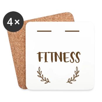 I Love Fitness - Coasters (set of 4) - white - Front