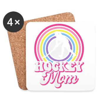 Hockey Eishockey Eishockeyspieler Geschenk - Coasters (set of 4) - white - Front