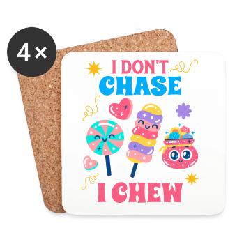 Candy Squad Süßigkeiten Crew Gift - Coasters (set of 4) - white - Front