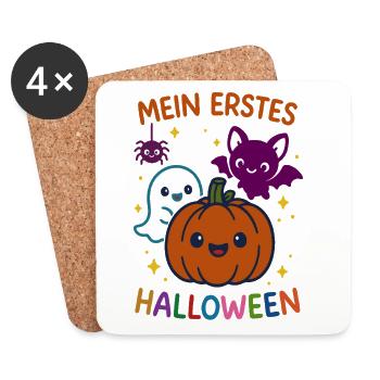 Mon premier Halloween - Pumpkin Friends - Dessous de verre (lot de 4) - blanc - Devant