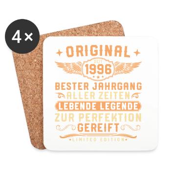 1996 Vintage Living Legend 30th Birthday - Coasters (set of 4) - white - Front