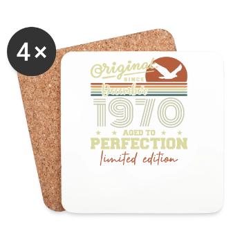 55th Anniversary | Original December 1970 - Coasters (set of 4) - white - Front