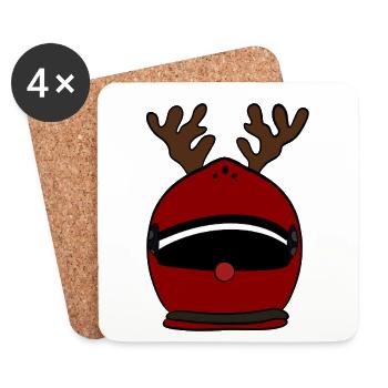 Christmas - Coasters (set of 4) - white - Front
