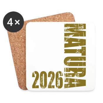 Maturité 2026 - Dessous de verre (lot de 4) - blanc - Devant