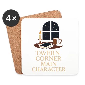 Booktok Fantasy Bookish Humor Gift for - Coasters (set of 4) - white - Front