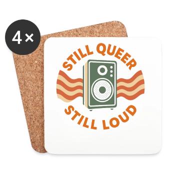 Groovy Pride Retro Gleichheit Queer Geschichte - Untersetzer (4er-Set) - Weiß - Vorne