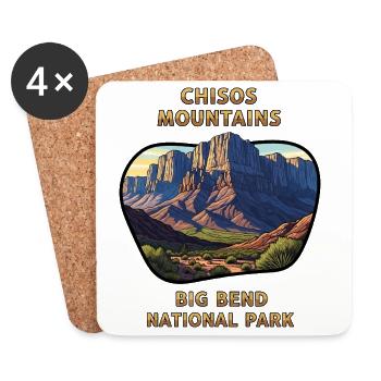 Big Bend National Park Chisos Mountains Hiking - Coasters (set of 4) - white - Front
