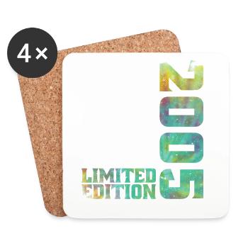 2005 Limited Edition Jubiläum Original Geschenk - Untersetzer (4er-Set) - Weiß - Vorne