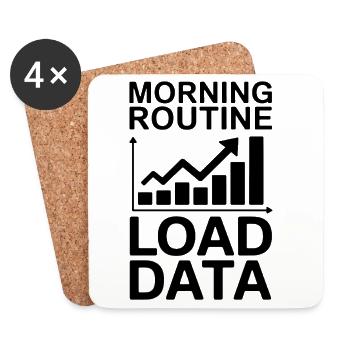 Data Analyst Saying Funny Data Analyst Gift - Coasters (set of 4) - white - Front