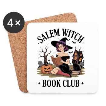 Witch Reading Club - Coasters (set of 4) - white - Front