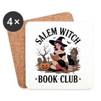 Hexenlese im Halloweenwald - Coasters (set of 4) - white - Front